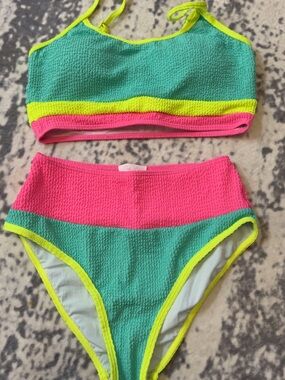 Pink Lily Bikini Set